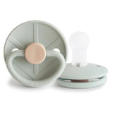 Frigg Little Viking Silicone Baby Pacifier 0M-6M ,Pack of 1 , Holger Sage - Size 1