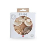 Frigg Round Latex Baby Pacifier 0M-6M Pack of 4 Crystal Sparkle - Size 1