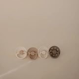Frigg Round Latex Baby Pacifier 0M-6M Pack of 4 Crystal Sparkle - Size 1