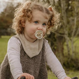 Frigg Round Silicone Baby Pacifier 6M-18M Pack of 4 Crystal Sparkle - Size 2