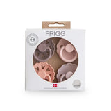 Frigg Round Silicone Baby Pacifier 0M-6M Pack of 4 Sunset Bliss - Size 1