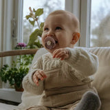 Frigg Round Silicone Baby Pacifier 0M-6M Pack of 6 Blooming Love - Size 1