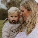 Frigg Round Silicone Baby Pacifier 6M-18M Pack of 6 Earhty Wonder - Size 2