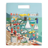 Mushie Toy Reusable Sticker Set of 50 - Race Cars