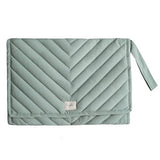 Mushie Portable Changing Pad Roman Green - Laadlee