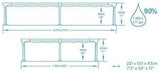 Bestway Pool Steelpro - 221x150x43Cm M.M