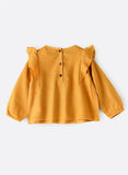 Jelliene Baby Scallop Top - Yellow - Laadlee