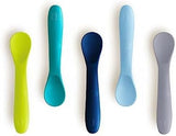 BBLuv Spoon: Set of 5 Silicone Spoons - Blue