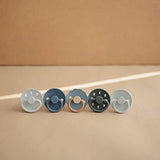 Frigg Rope Latex Baby Pacifier 0-6M, 1Pack, Powder Blue - Size 1 - Laadlee