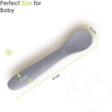 BBLuv Spoon: Set of 5 Silicone Spoons - Blue