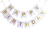 Brain Giggles White Happy Birthday Cardstock Banner