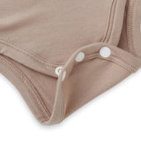 Anvi Baby Organic Bamboo Spandex Bodysuit - Mocha