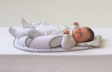 Candide Panda Air Circulation Sleeping Pad With Ergonomic Newborn Sleeping Pillow - White/ Grey