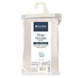 Candide Jersey Cotton Very Soft Fitted Sheet - White - 60 x 120 cm