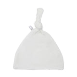 Anvi Baby Organic Bamboo Beanie & Swaddle Set - White Mist