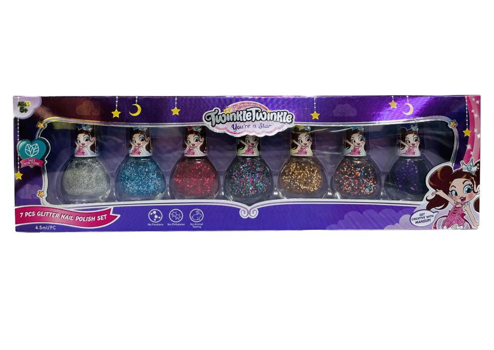 Twinkle Twinkle Nail Polish Set - 7pcs - Laadlee
