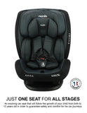 Nania Malta Convertible Infant Carseat - Grey Black