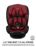 Nania Malta Convertible Infant Carseat - Red Black