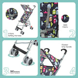 Moon Jet Ultra Light Buggy Stroller - Printed Cars