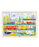 Viga Wooden 48 Pcs Puzzle - City Transportation