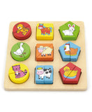Viga Shape Block Puzzle - Farm Animals