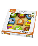 Viga Shape Block Puzzle - Farm Animals