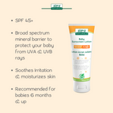 Aleva Naturals Baby Sunscreen Lotion - 100ml - Laadlee