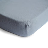 Mushie Crib Sheet Medium Tradewinds - Laadlee