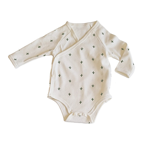 Tickle Tickle Desert Spiky Organic Fullsleeve Kimono Bodysuit - Laadlee