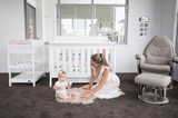 Babyhood Amani Sleigh Cot - White