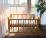 Babyhood Aliya Cot - Natural Timber