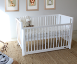 Babyhood Aliya Cot - White/Natural