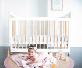 Babyhood Riya Cot - White/Beech