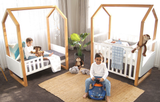 Babyhood Kaylula Mila Cot - Beech/White