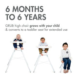Boon Grub Modern Adjustable High Chair - White