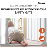 Hauck Clear Step? Autoclose 2 Set + 9 cm - White