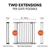 Hauck Safety Gate Extension 9cm - Black