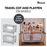 Hauck Sleep N Play Go Plus Travel Cot - Dusty Blue