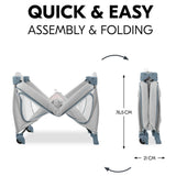 Hauck Sleep N Play Go Plus Travel Cot - Dusty Blue