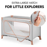 Hauck Dream N Play Plus Travel Cot - Dusty Cork
