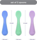 Ubbi Silicone Utensils - Polaris + Smoothie + Sugar Snap (Pack of 3)