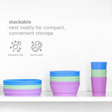 Ubbi Feeding Set (Plate, Bowl, Cup, Utensils, Suction Cup) - Sugar Snap
