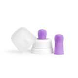 Ubbi Silicone Finger Toothbrushes With Case (Pack of 2) - Purple