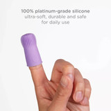 Ubbi Silicone Finger Toothbrushes With Case (Pack of 2) - Purple