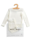 Anvi Baby Bamboo Spandex Pajama 18m-24m - White