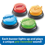 Learning Resources Lights And Sounds Buzzers (Set Of 4)