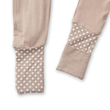 Anvi Baby Organic Zipper Sleepsuit - Mocha