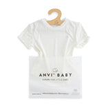 Anvi Baby Bamboo Spandex T-Shirt 2Y-4Y - White