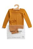 Anvi Baby Bamboo Spandex Pajama 18m-24m - Mustard