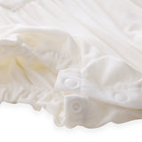 Anvi Baby Bamboo Ruffle Romper - White
